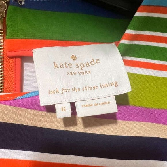 Kate Spade Nico multicolor striped shift dress size 6 - Picture 3 of 3